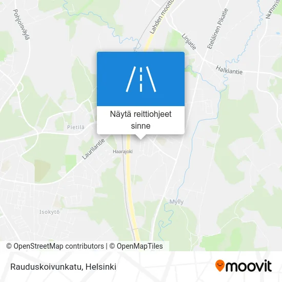 Rauduskoivunkatu kartta