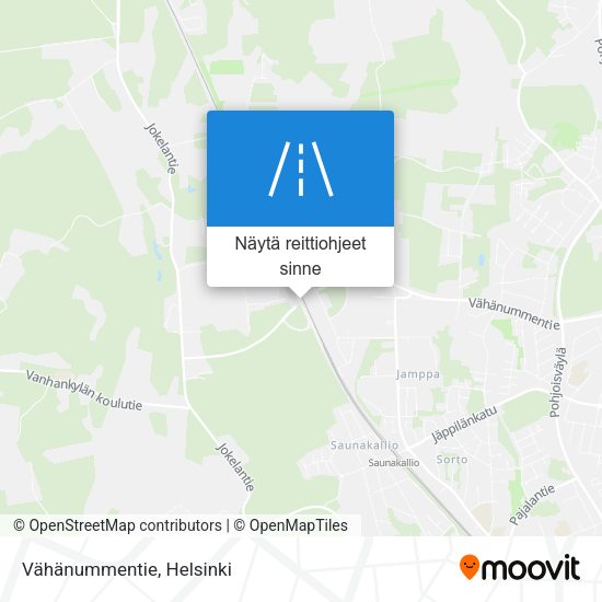 Vähänummentie kartta