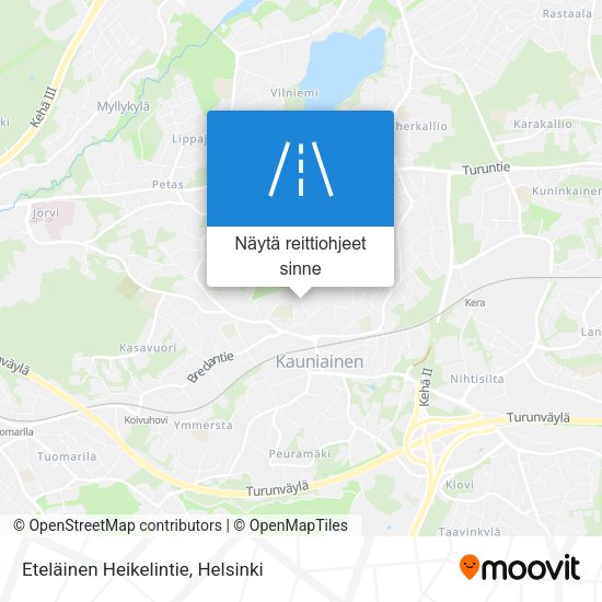 Eteläinen Heikelintie kartta