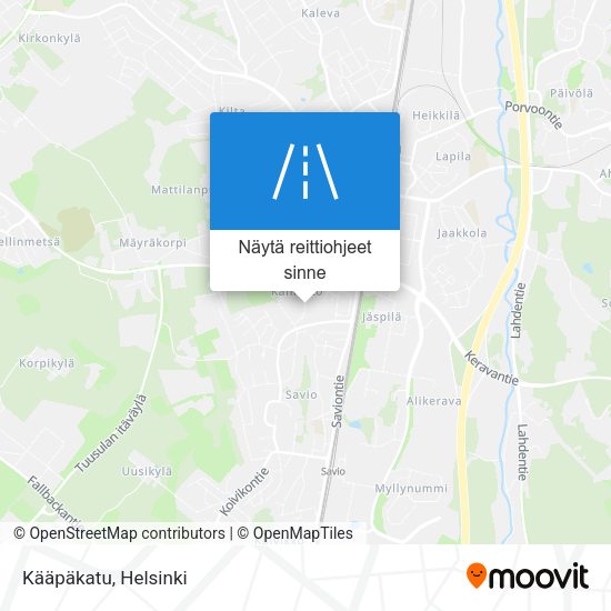 Kääpäkatu kartta