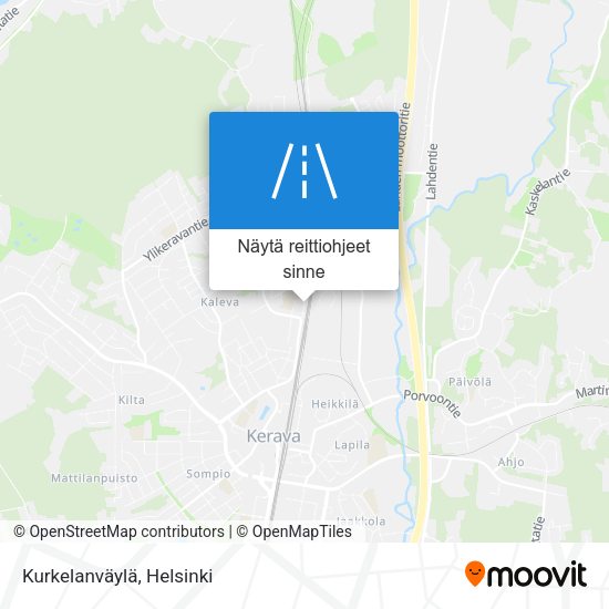 Kurkelanväylä kartta