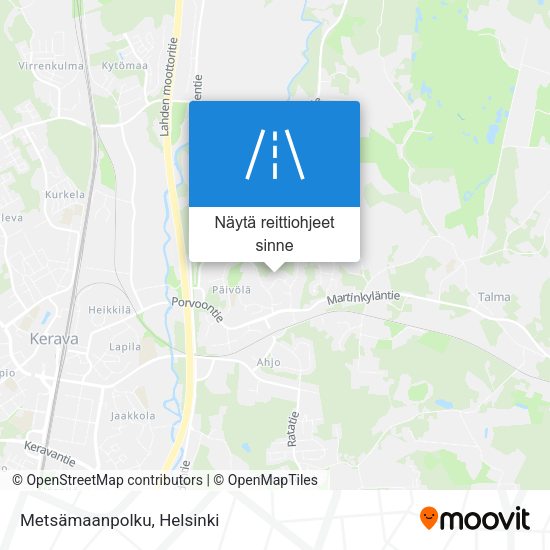 Metsämaanpolku kartta