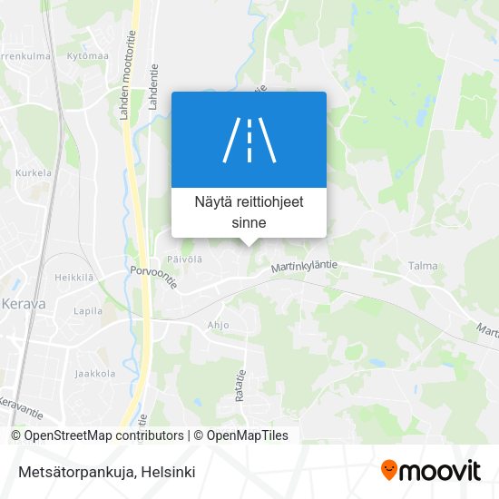 Metsätorpankuja kartta