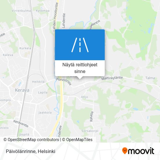 Päivölänrinne kartta