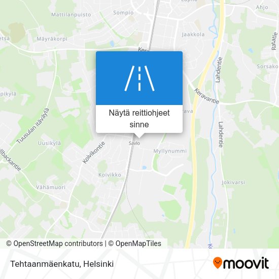 Tehtaanmäenkatu kartta