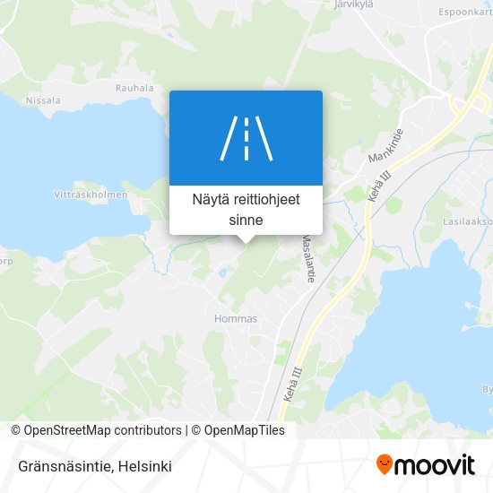Gränsnäsintie kartta