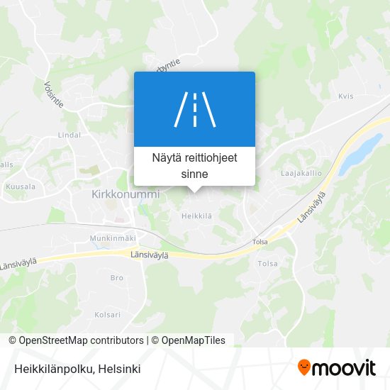 Heikkilänpolku kartta