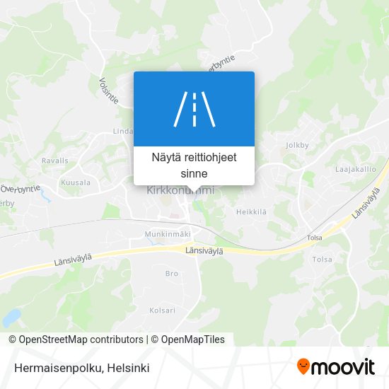 Hermaisenpolku kartta