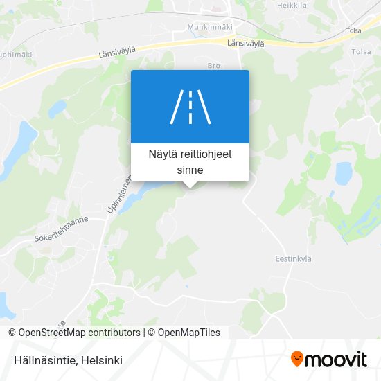 Hällnäsintie kartta