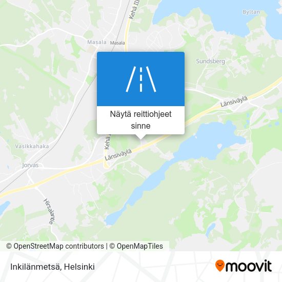 Inkilänmetsä kartta