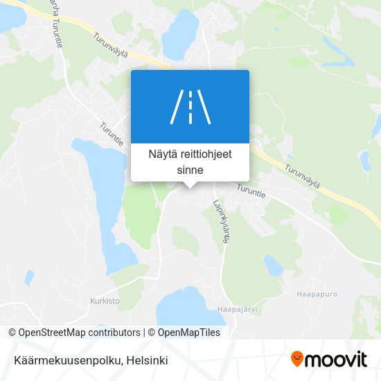 Käärmekuusenpolku kartta