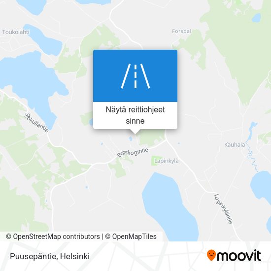Puusepäntie kartta
