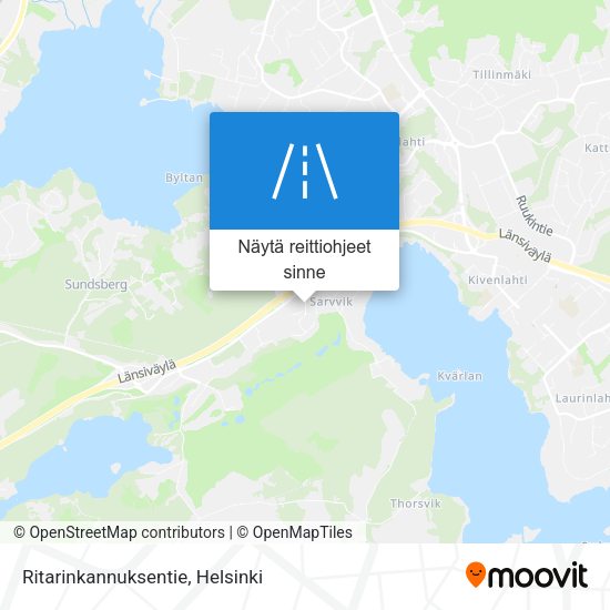 Ritarinkannuksentie kartta