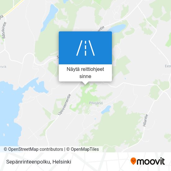 Sepänrinteenpolku kartta