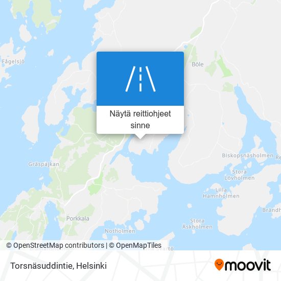 Torsnäsuddintie kartta