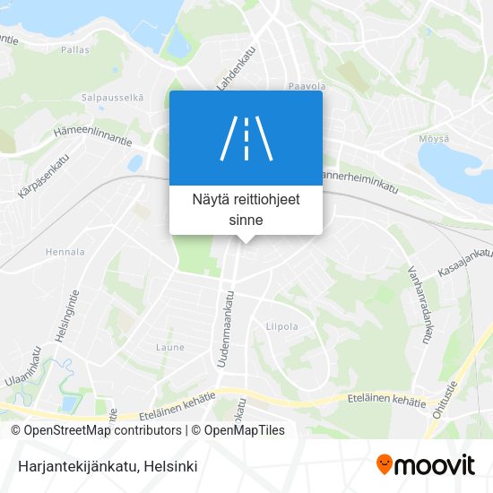Harjantekijänkatu kartta