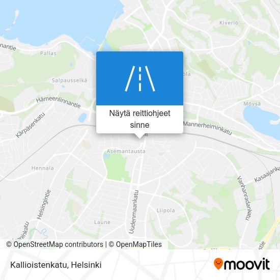 Kallioistenkatu kartta