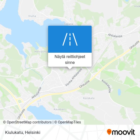 Kiulukatu kartta