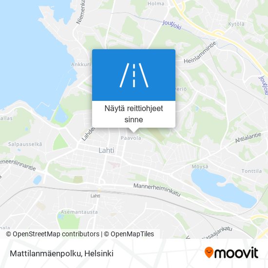Mattilanmäenpolku kartta