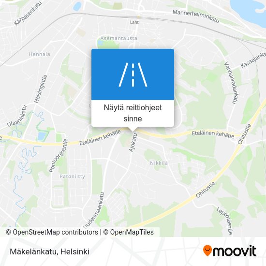 Mäkelänkatu kartta