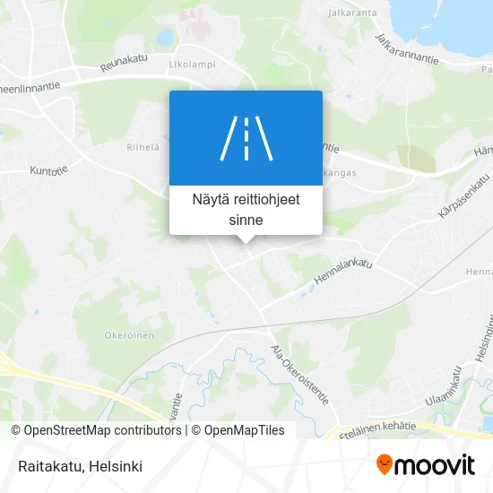 Raitakatu kartta