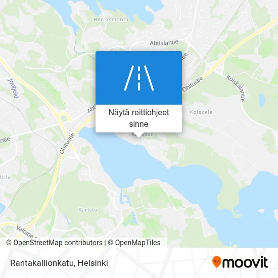 Rantakallionkatu kartta