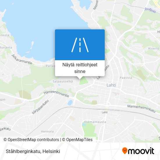 Ståhlberginkatu kartta