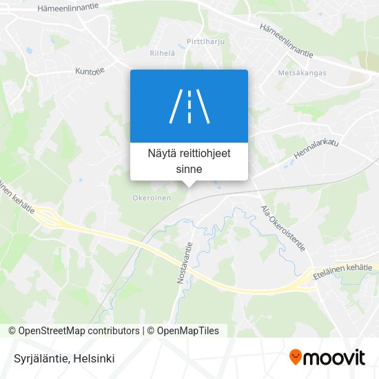 Syrjäläntie kartta