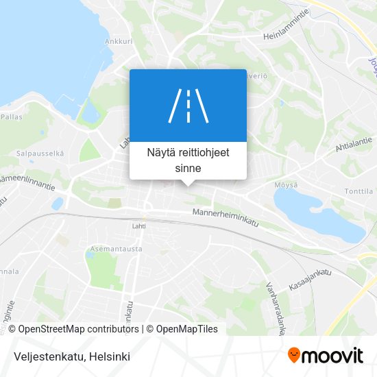 Veljestenkatu kartta