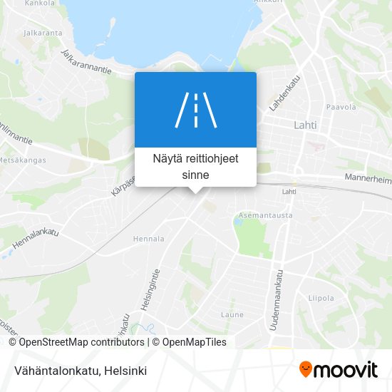 Vähäntalonkatu kartta