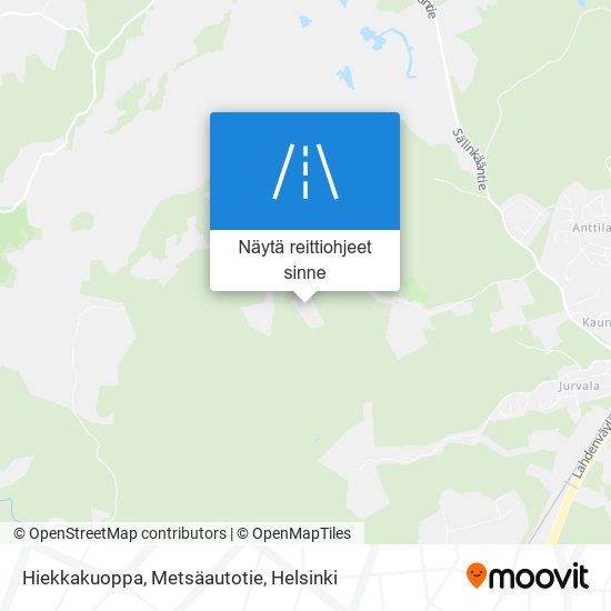 Hiekkakuoppa, Metsäautotie kartta