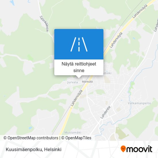 Kuusimäenpolku kartta