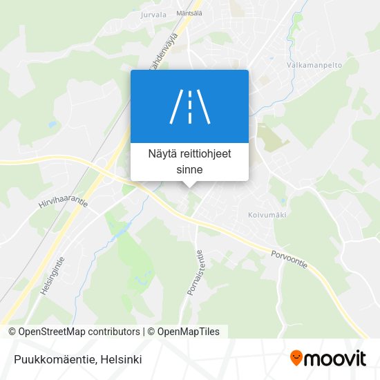Puukkomäentie kartta