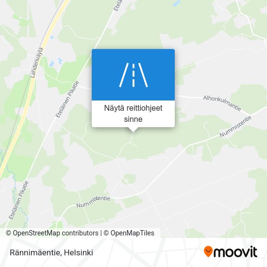 Rännimäentie kartta