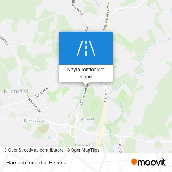 Hämeenlinnantie kartta