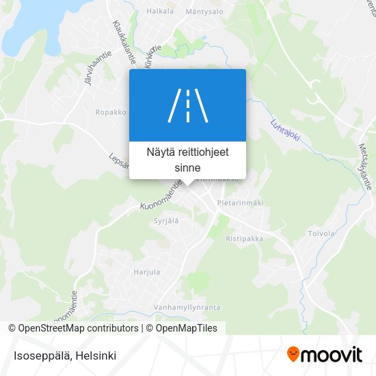 Isoseppälä kartta