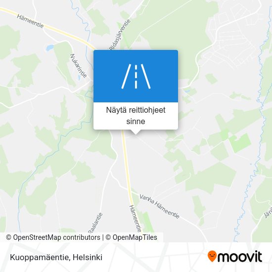 Kuoppamäentie kartta