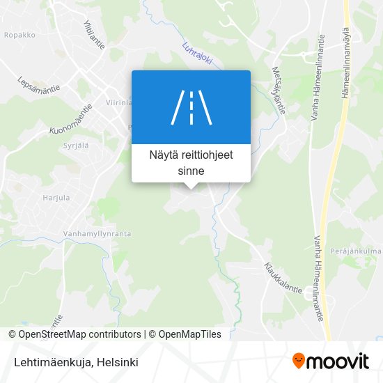 Lehtimäenkuja kartta