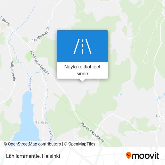 Lähilammentie kartta