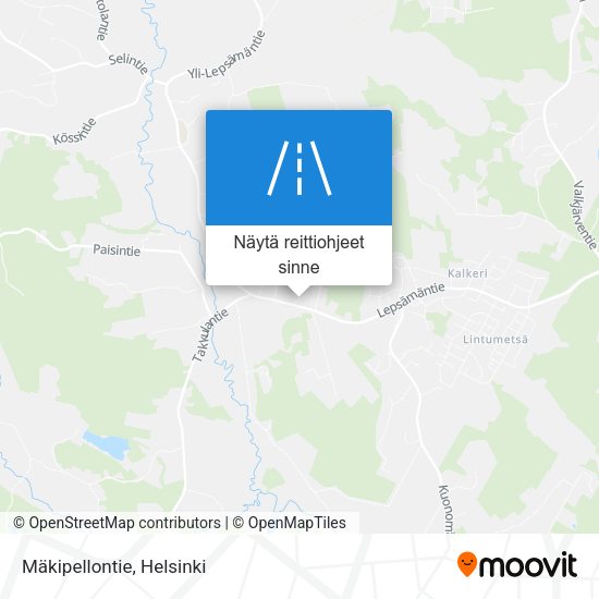 Mäkipellontie kartta