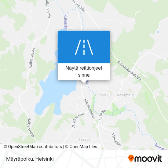 Mäyräpolku kartta