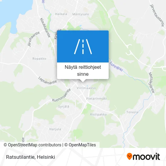 Ratsutilantie kartta