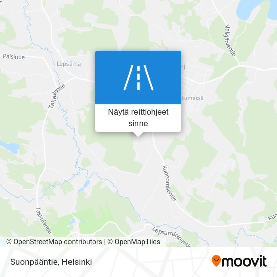Suonpääntie kartta