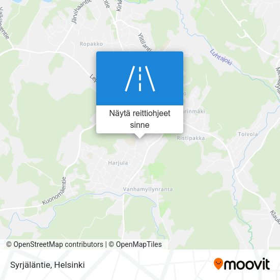 Syrjäläntie kartta