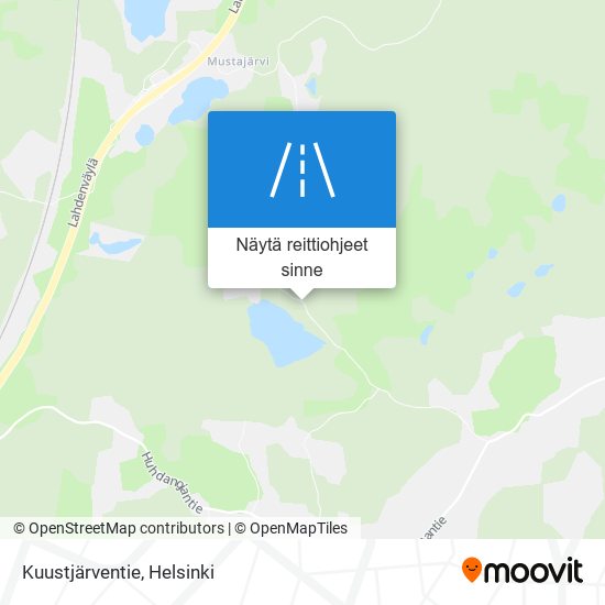 Kuustjärventie kartta