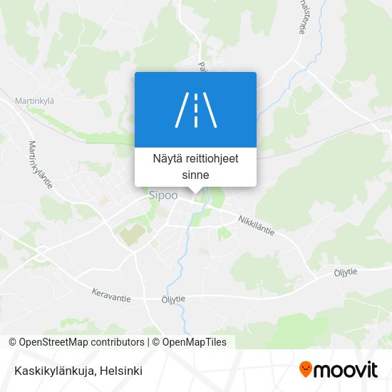 Kaskikylänkuja kartta