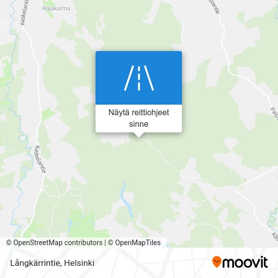 Långkärrintie kartta