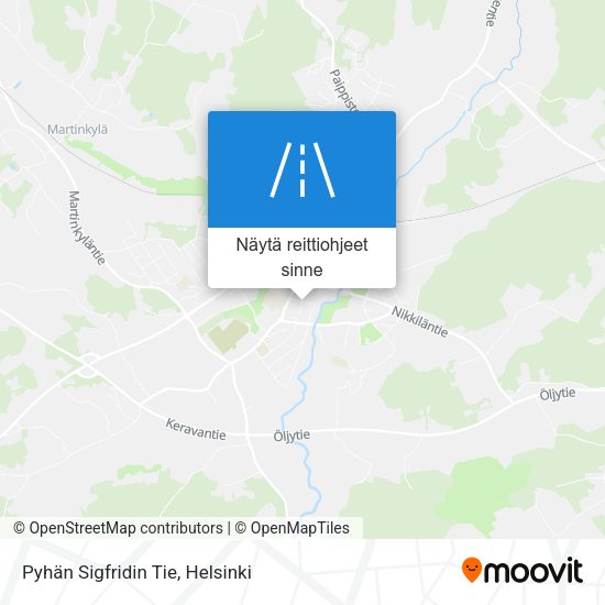 Pyhän Sigfridin Tie kartta