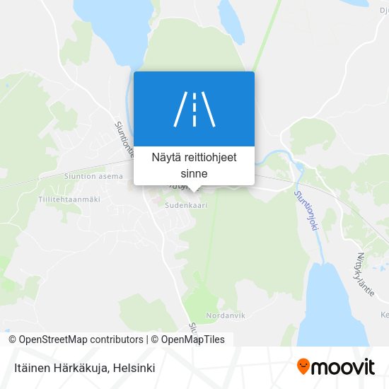 Itäinen Härkäkuja kartta
