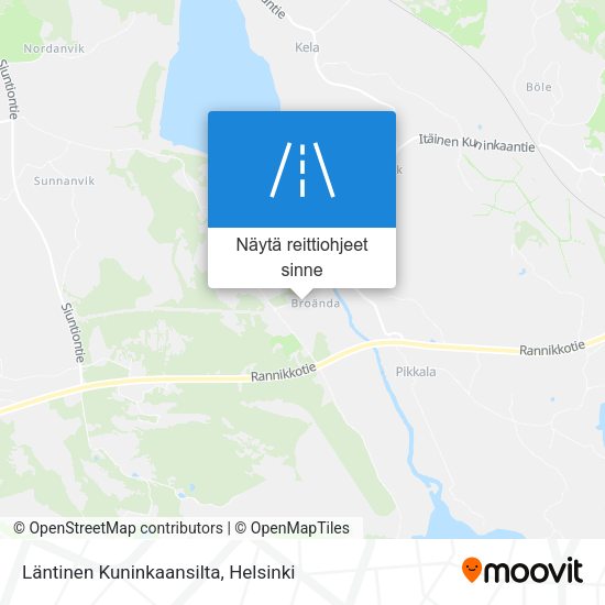 Läntinen Kuninkaansilta kartta